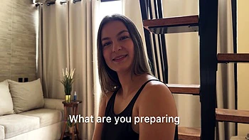 I Seduce My Married Neighbor And Invite Him Over To My House While My Cuckold Husband Is Away, He Fucks My Hairy Pussy! Liatovar