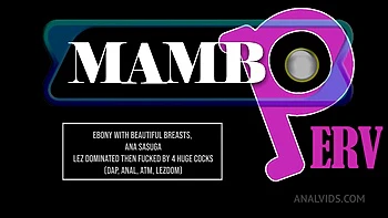 Ebony With Beautiful Breasts, Ana Sasuga Lez Dominated Then Fucked