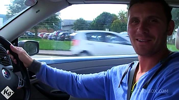 Horny Porn Star Fucks The Driver After A Shooting Day