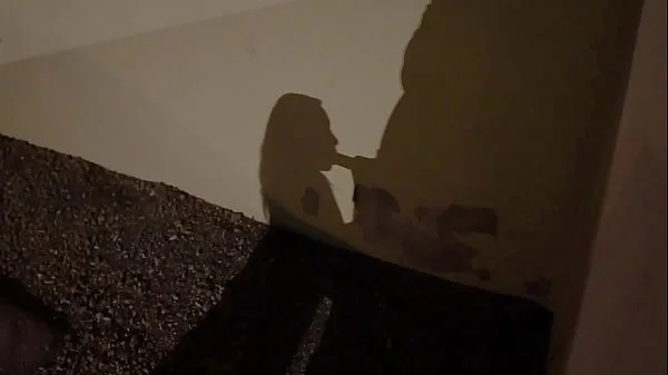 Couple Caught Fucking, Risky BJ and Creampie