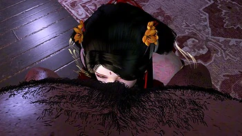 3D Cute Asian Babe Wearing Sexy Dress Got Fucked by Fat Dick