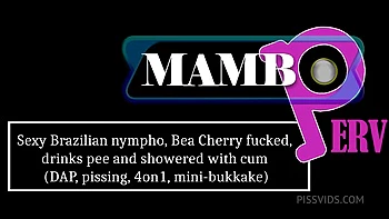 Sexy Brazilian Nympho, Bea Cherry Fucked, Drinks Pee And Showered