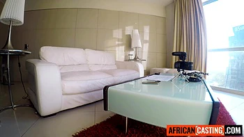 Thick Big Tits Black Model Stripped Pounded In Rough Interracial Casting