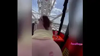 Slut get fucks in public on the Ferris wheel
