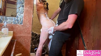 Girlfriend Bdsm Bondage Foam And Body Writing Humiliation