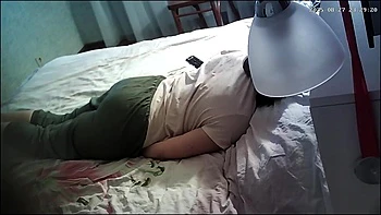 woman having fan and caught