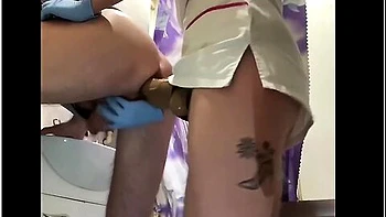 Femdom Hard Strapon Pegging