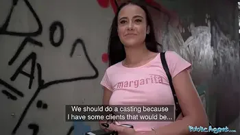 Public Agent 19 year old Innocent fucked in the rain by a huge cock