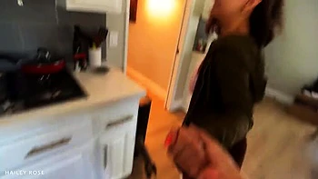 Busty Latina Hailey Rose Fucked Hard in Dark Alley - Public Street Sex