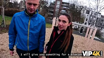 Hot Brunette Picked Up and Fucked Hard in Car by Stranger - Cuckold POV Sex