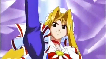Weird anime storyline with angry busty teen slut