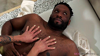 Happy Ending In Front Of Wife