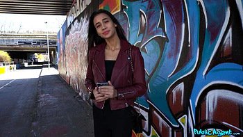 Hot Brunette Bounces on Huge Cock