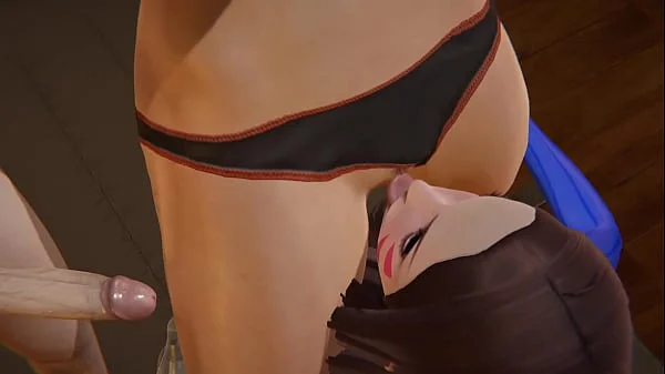Futa Overwatch - Tracer x Brigitte x DVA - 3D Porn