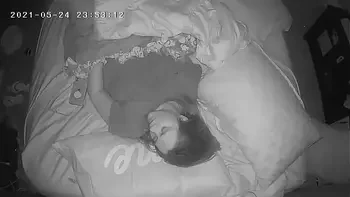 MILF Has Intense Secret Orgasm Before Bed Spy Cam