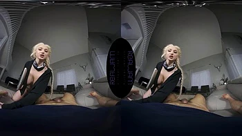 Blonde babe suck and fuck big cock: Blowjob, Doggy  Cowgirl VR Porn