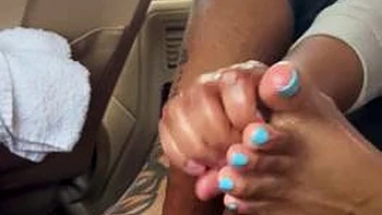 : Blonde, Handjob  Cumshot Porn