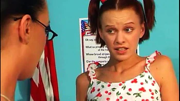 Teen strapon fucks her teacher