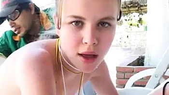 Sweet teen swimming lesson: Blowjob, Doggy  Amateur Porn