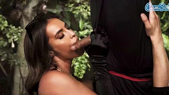 Camsoda - Gloved MILF giving head to bound  hardcore cock