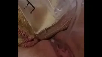 Catheter in wet pussy, can't stop peeing....