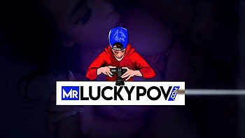 Misha Cross Rips Her Fishnets And Rides Lucky Cock by Mr Lucky POV: Blowjob, Doggy  Cowgirl Porn