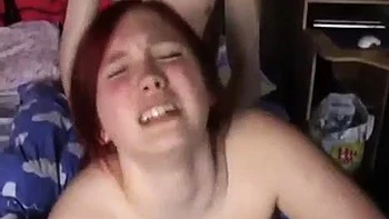 Chubby red head get creampied: Blowjob, Doggy  Missonary Porn