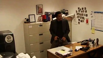 Sexy blonde secretary pounded hard on the desk