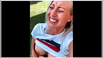 Wtf Totally Horny! Secretly Masturbating In The Garden - Leoniepur