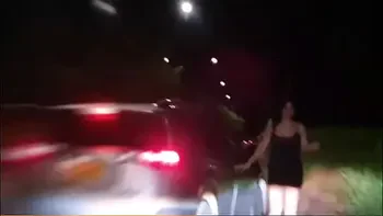 Martinasmith dress up as a whore and a stranger pays her for fucking into his car