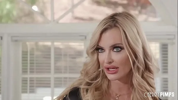 Busty Blonde MILF Deepthroats Her Milkman And Cucks Her Husband By Taking His Cock Deep In Her Pussy