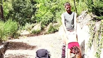 Skinny Small Tits Magia Rosa Outdoor Blowjob and Eating Pussy HD