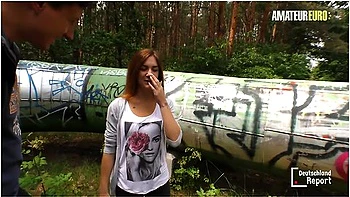 Lullu Gun Has Crazy Fun Outdoors In The Bushes