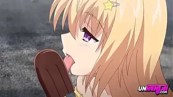 Teen Caught Masturbating With Ice Cream in Public | Hentai