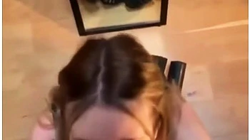 Amateur British Cutie Gets Covered In A Lot Of Cum In Mirror Bj - Jadevow