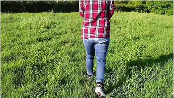 Purposely Pissing My Jeans In Public, Then Again In The Car. Older Video :)