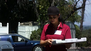 Markus Dupree and Gina Valentina in hot ball licking action