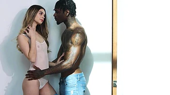 Skinny blonde Molly Little rides massive bbc of Damion Dayski with incredible ease.