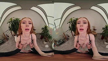 Redhead Babe Wants To Ride You: Blowjob, Cowgirl  Missonary VR Porn