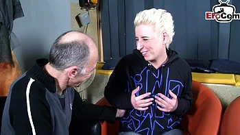 German boyfriend looks for a woman to fuck on the street