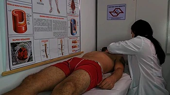 Nurse Gets Excited By Patients Erection