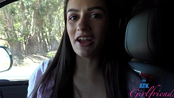 Petite brunette Summer Renee from arkansas gets fucked in pov by her boyfriend