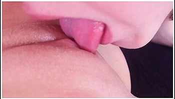 Licking Pink Shaved Pussy