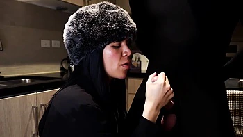 Luxurious Latina Mistress Milks Bwc In Her Kitchen - Seductive Dirty Talking Handjob W/ Big Cumshot