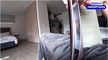 Dick Flash. Hotel Maid Watching Me Jack Off And Showed Big Ass Milf