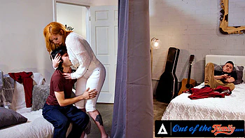 OUT OF THE FAMILY - Horny Teens Tag Team Hot MILF Stepmom Lauren Phillips