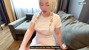 Stepsis' sex-instructing got too hands-on - Hot! Cute 18yo girl melts in homemade porn.