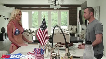 Sydney Hail - His Stepmom Gives Him A Blowjob