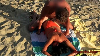 Public Sex On The Beach With A Stranger! Butt And Vagina Creampie And Facial Jizz Flow