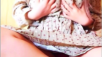 Wet Pants Show Off Masturbation Chubby Japanese Amateur [homemade]